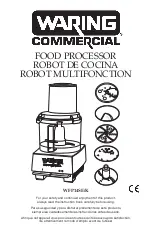 Предварительный просмотр 1 страницы Waring WFP14SK Manual