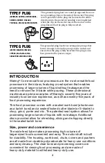 Preview for 4 page of Waring WFP16SE Instructions Manual