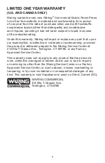 Preview for 7 page of Waring WICSP180 Instruction Book