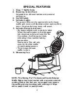 Предварительный просмотр 5 страницы Waring WMK Series Instruction Book