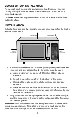 Preview for 8 page of Waring WMO120 Manual