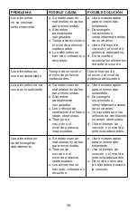 Preview for 38 page of Waring WMO90 Manual