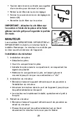 Preview for 29 page of Waring WPG250TSWE Instructions Manual