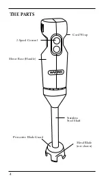 Предварительный просмотр 4 страницы Waring WSB35 Operation Manual