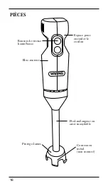 Предварительный просмотр 16 страницы Waring WSB35 Operation Manual