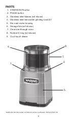 Preview for 5 page of Waring WSG60E Manual