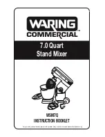 Preview for 1 page of Waring WSM7Q Instruction Booklet