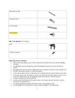 Preview for 5 page of Warm House Amazon Important Instructions & Operating Manual