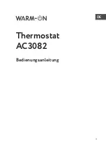 Предварительный просмотр 13 страницы Warm-On AC3082 User Manual