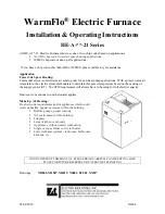 WarmFlo HE-A-**-21 Series Installation & Operating Instructions Manual preview
