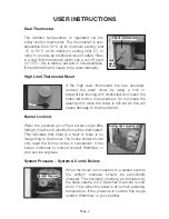 Preview for 4 page of WarmFlow B-Series B120 Owner'S Manual