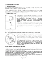 Preview for 3 page of WarmFlow TR250V User Instructions