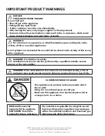 Preview for 2 page of Warming Trends CFBL170 NG Owner'S Manual And Instruction Manual