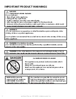 Preview for 2 page of Warming Trends CROSSFIRE CFB60 NG Owner'S Manual And Instruction Manual