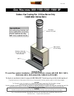 Предварительный просмотр 1 страницы Warmington Gas Nouveau SN 1100 Installation Instructions And Service Manual