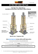 Warmington SI 1100 Twin Installation Instructions Manual preview