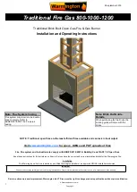 Warmington TFG 1000 Installation And Operating Instructions Manual preview