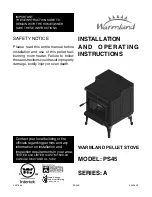 Warmland PS45 series A Nstallation And Operating Instructions preview