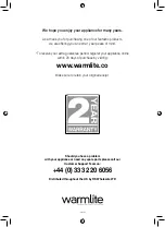 Preview for 16 page of Warmlite CAMBRIDGE WL45043 Instruction Manual