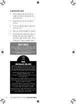 Preview for 8 page of Warmlite WL43003Y Safety & Instruction Manual