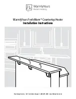 Preview for 1 page of WarmlyYours FeelsWarm Installation Instructions Manual