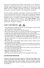 Preview for 2 page of WarmlyYours TW-E2CP Installation & Operation Manual