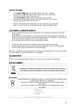 Preview for 15 page of Warmtech 5411074201746 Original Instructions Manual