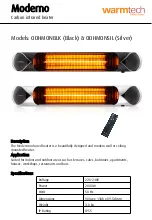 Предварительный просмотр 1 страницы Warmtech Moderno ODHMONBLK Manual