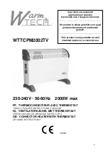 Warmtech WTTCPM2002TV Manual preview
