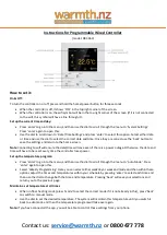 warmth R8C.963 Instructions preview