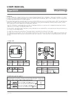 Warmup OCC2 User Manual preview