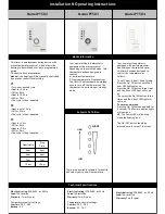 Preview for 1 page of Warmup PT502 Installation & Operating Instructions