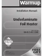 Предварительный просмотр 1 страницы Warmup underlaminate Installation Manual