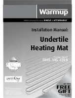 Warmup undertile heating mat Installation Manual предпросмотр