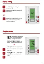 Preview for 10 page of Warmup W3115 Operating Instructions Manual