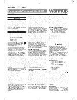 Preview for 5 page of Warmup WA-TSTAT-V User Manual