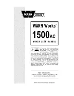 Preview for 1 page of WARN Works 1500AC User Manual