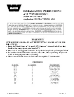 Warn 28878 Installation Instructions preview