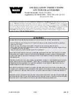 Предварительный просмотр 1 страницы Warn 60004 Installation Instructions Manual