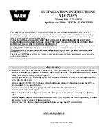 Warn 63290 Installation Instructions preview