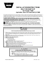 Warn 75330 Installation Instructions Manual preview