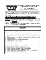 Warn 80540 Installation Instructions Manual предпросмотр