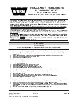 Предварительный просмотр 1 страницы Warn 84354 Installation Instructions Manual