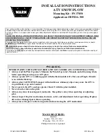 Warn ATVS-37850 Installation Instructions предпросмотр