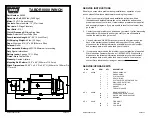 Warn TABOR 8000 Quick Start Manual preview