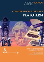 Warner Communications Atari PLATOTERM Manual предпросмотр