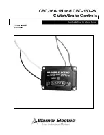 Warner Electric CBC-160 Series Installation Instructions Manual preview