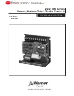 Preview for 1 page of Warner Electric CBC-700-90 Installation Instructions Manual