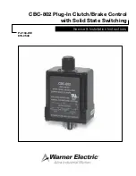 Warner Electric CBC-802 Service & Installation Instructions preview