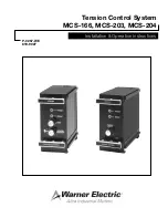 Preview for 1 page of Warner Electric MCS-166 Installation & Operation Instructions